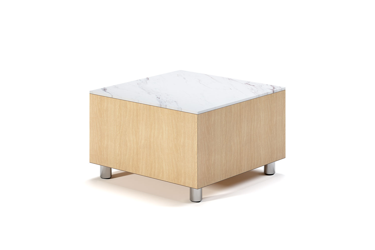 Cabana 24 Square Occasional Table with Marble Top