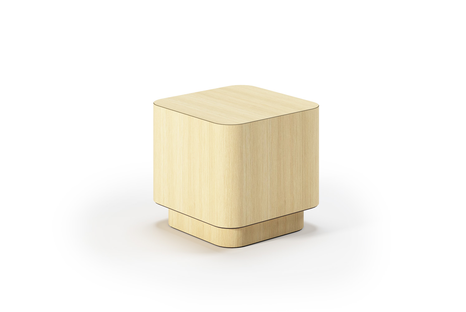 Cube Plus 18x17 Square Occasional Table with Inset Base