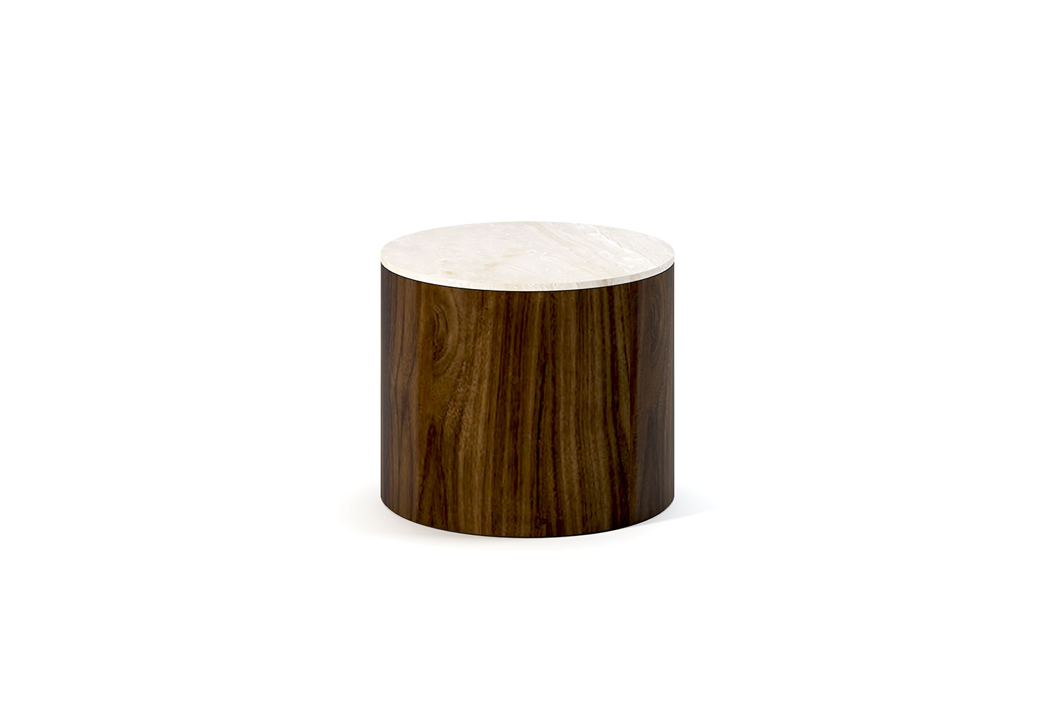 Cube Plus 18 Round Occasional Table with Solid Top