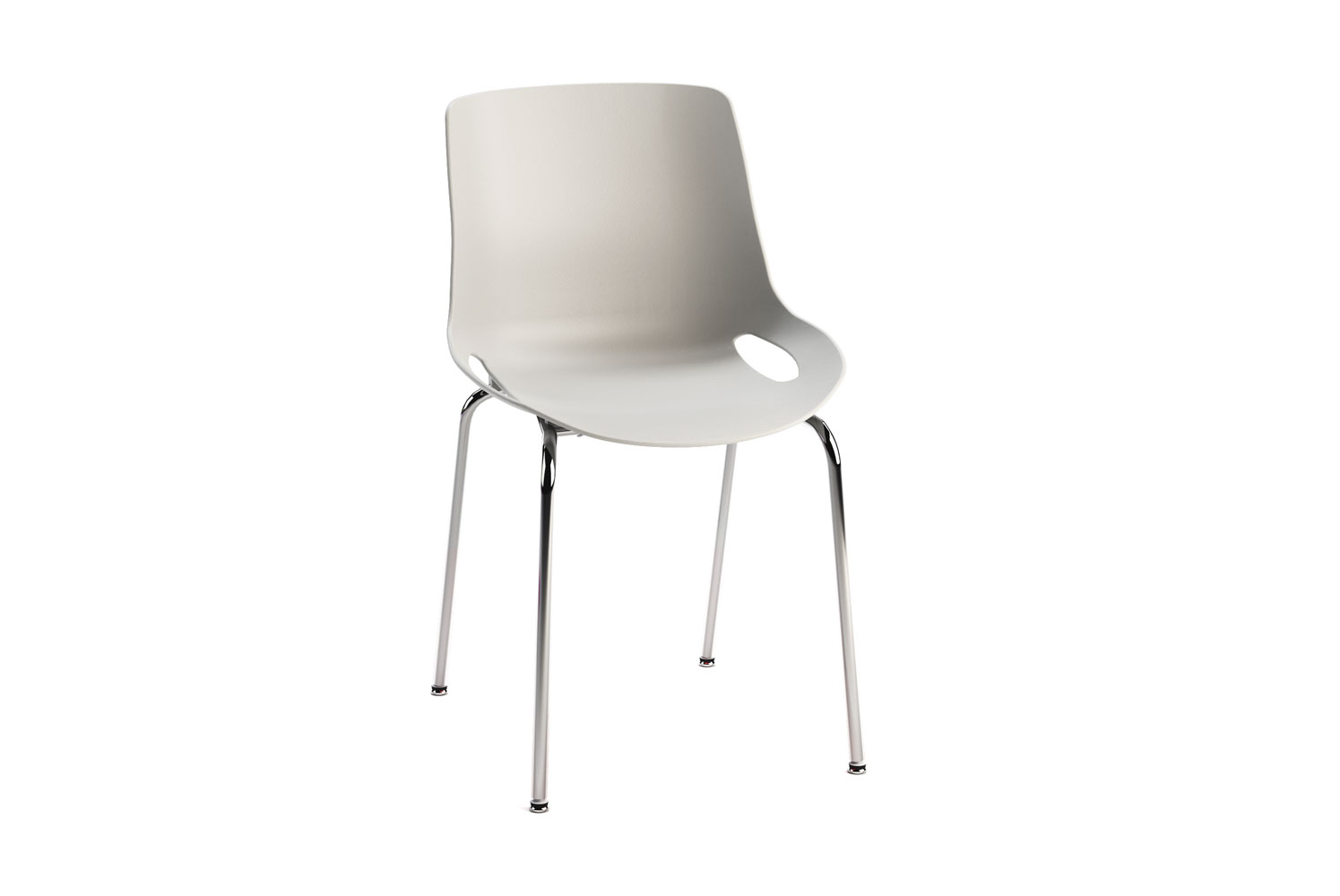 Elliot Metal Leg Chair, Gray color