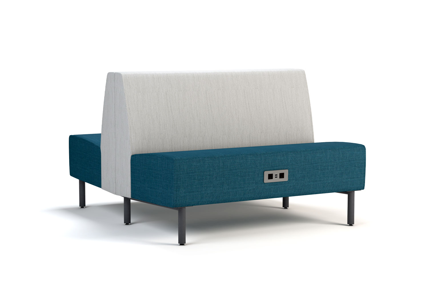 Tivoli 48 inch Back-to-Back Banquette with Power