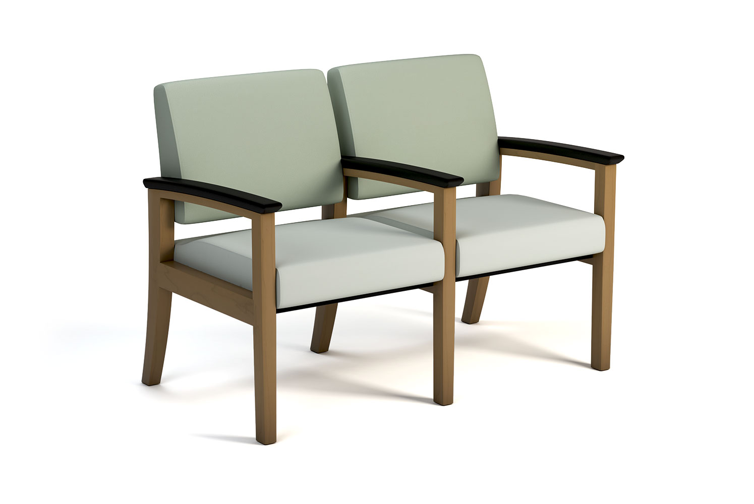 Ventura, Wood, Two Seat Lounge, Dividing Arms