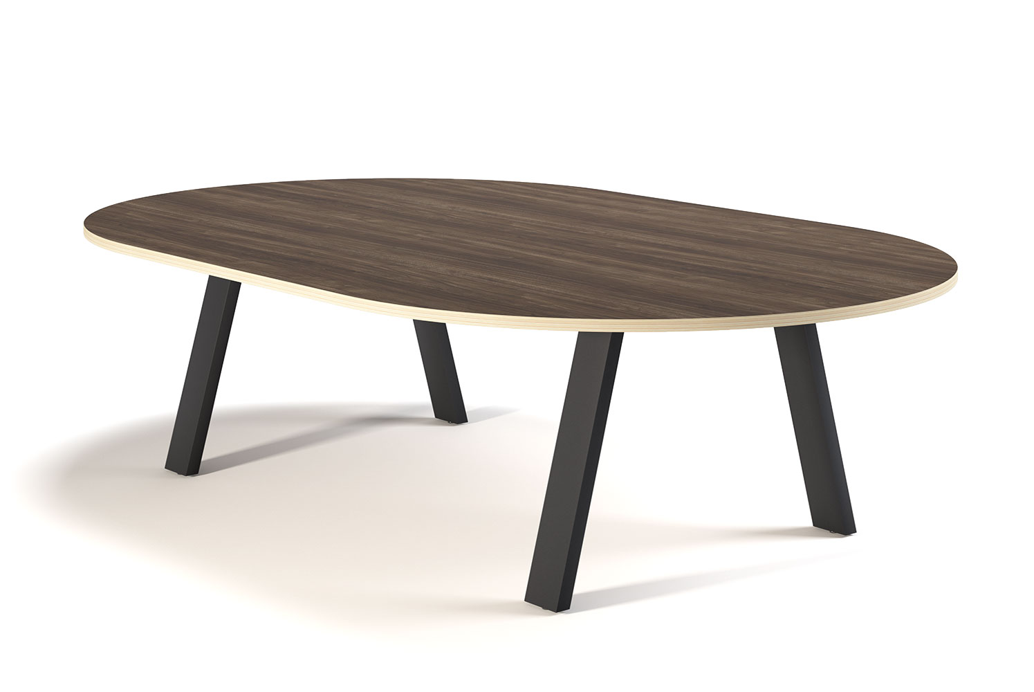 Aspen Race Track Conference Table Cafe Height Large Size