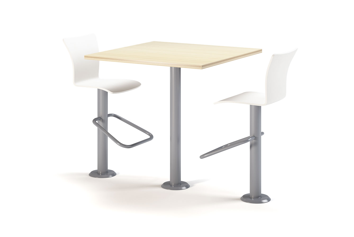 Barri 36 Square Bar Height Table with Benton Stools