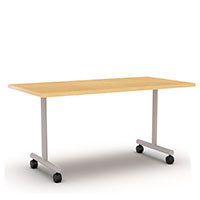 Brandon Training Table - Casters and Flip-Top