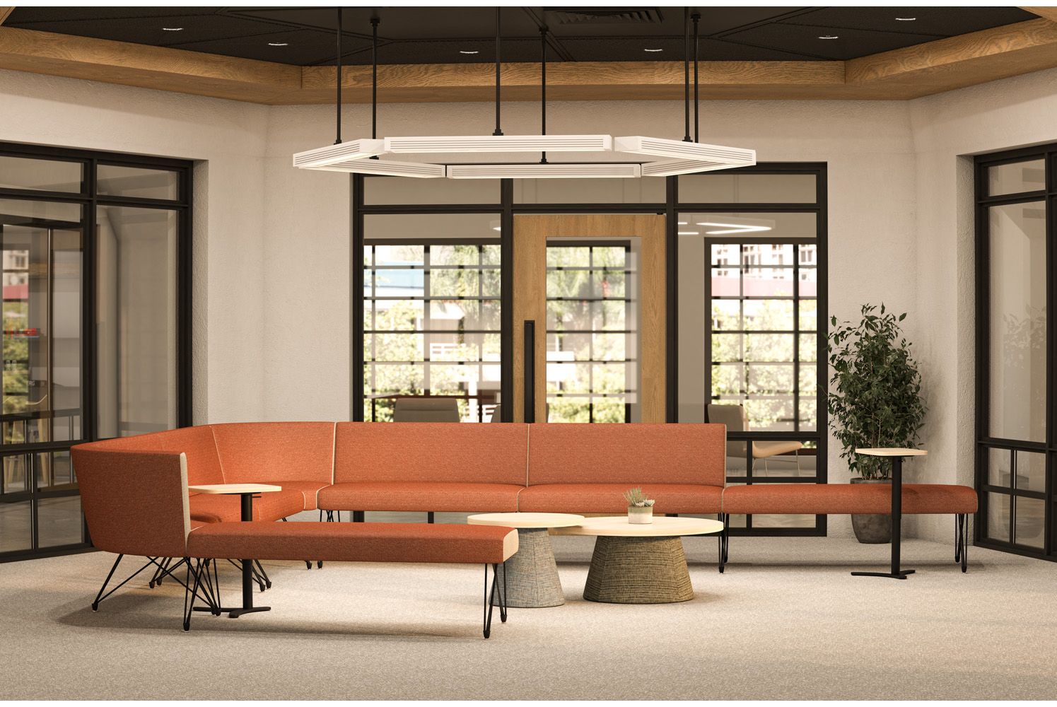 Britney Modular with Indio Occasional Tables