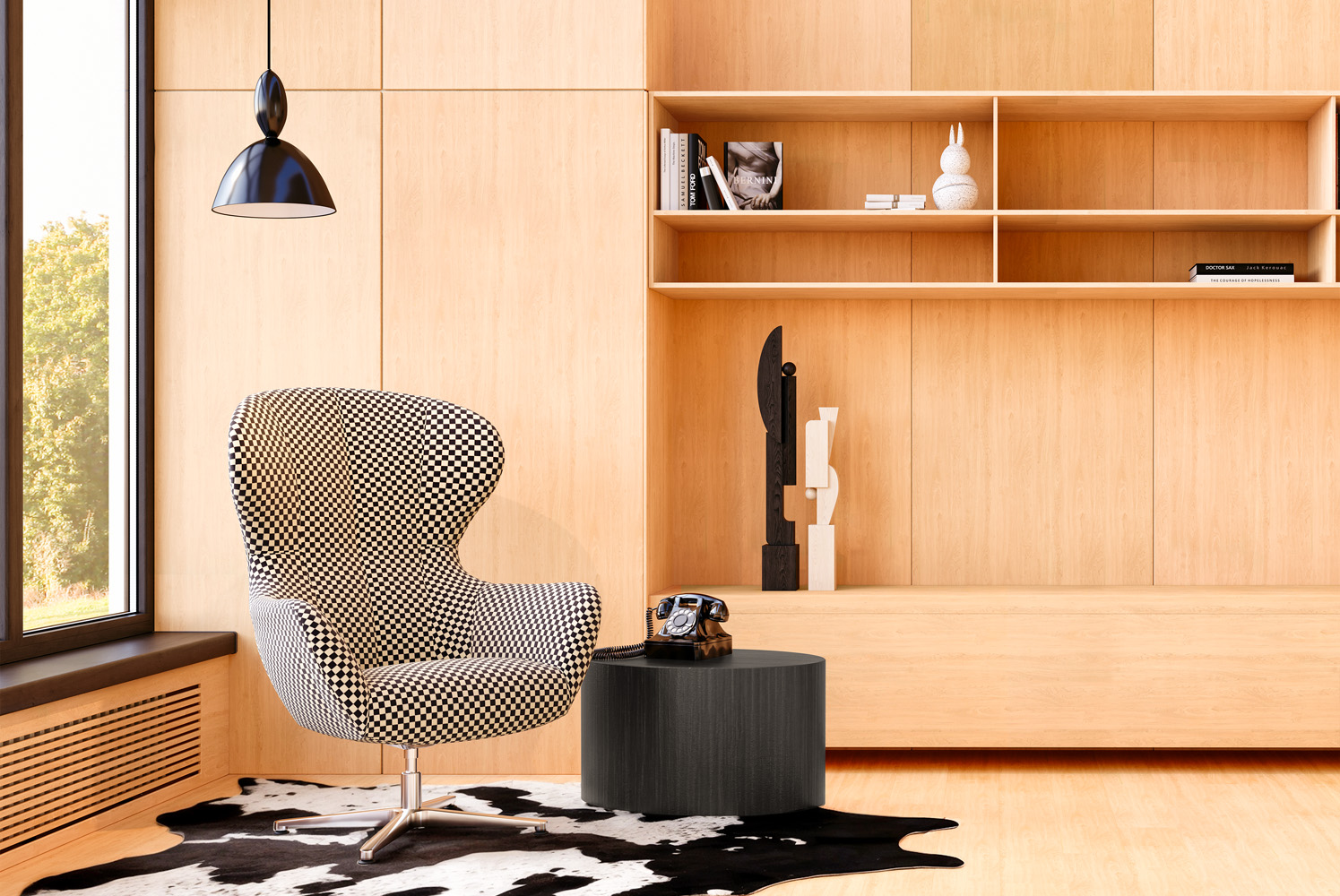 Charlotte Lounge with Cube Plus Occasional Table Environment