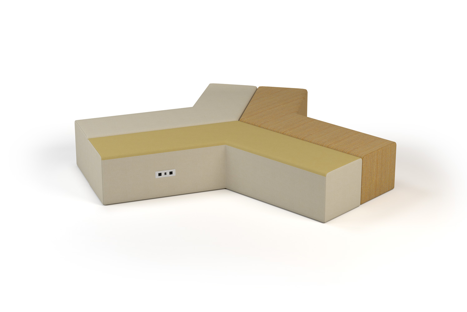 Connos modular benches with Cove power/data