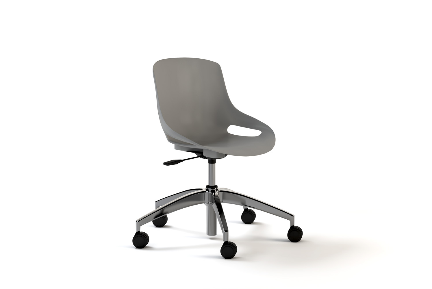 Elliot Jr, Swivel chair, gray Color