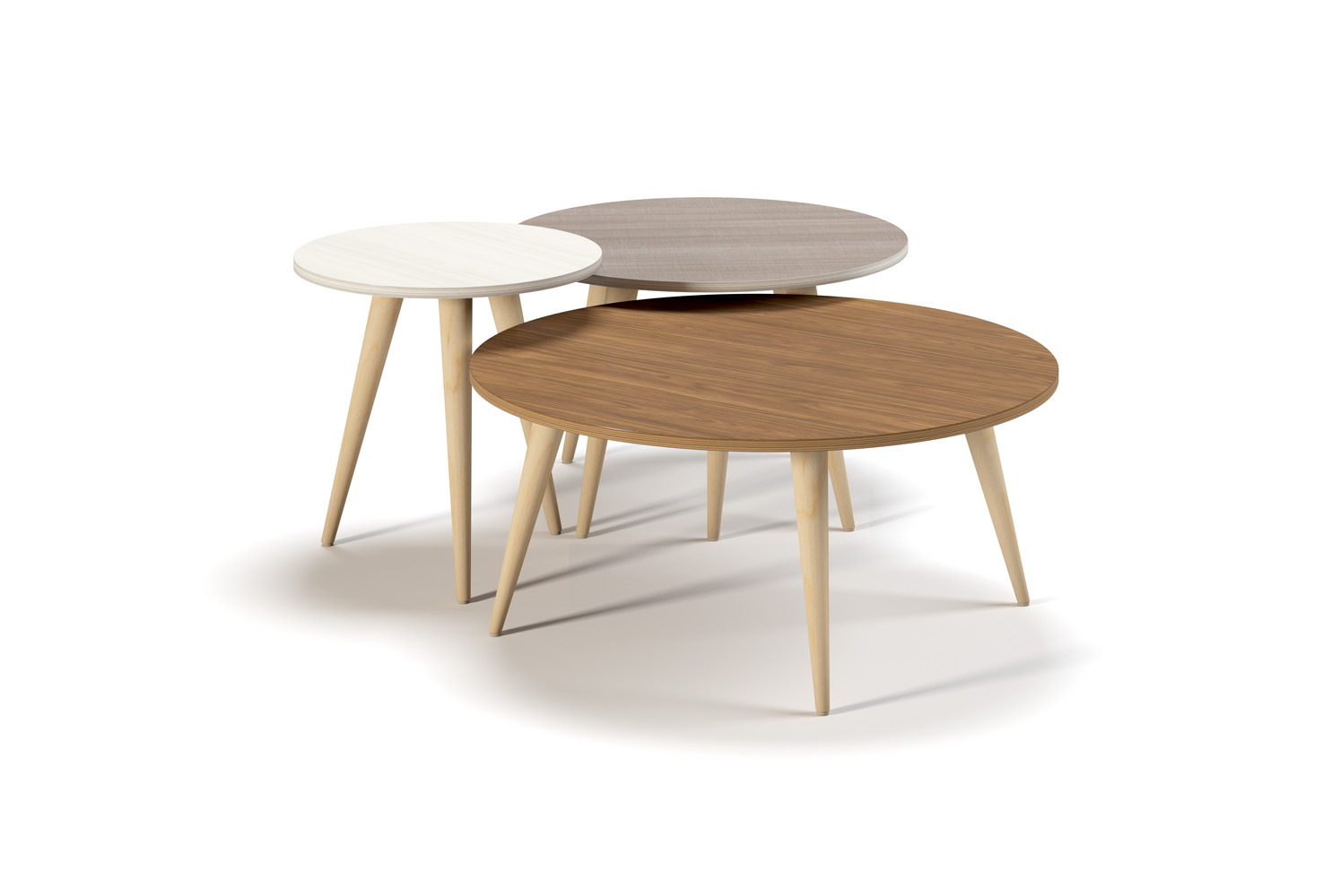 Hermosa Occasional Table Nesting Wood Legs