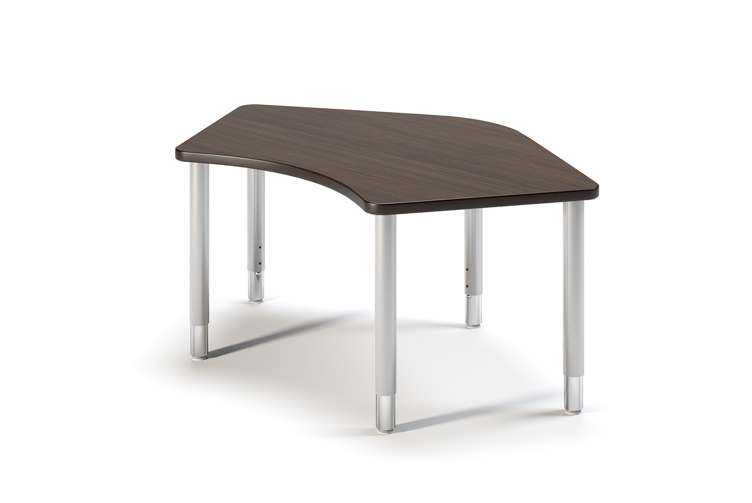Mingle Boomer Training Table, dark stain table top