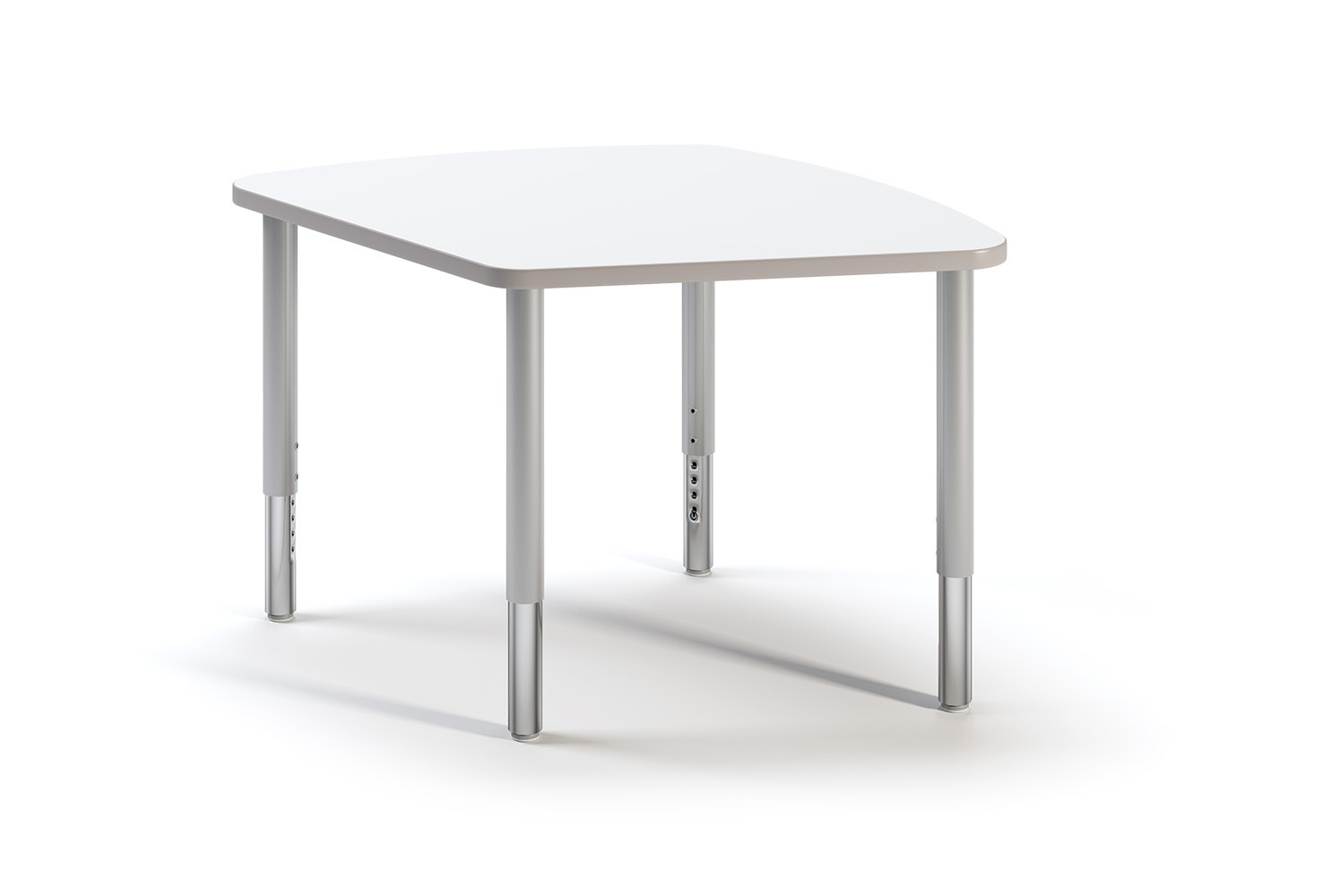 Mingle Tilted Square Table, white table top