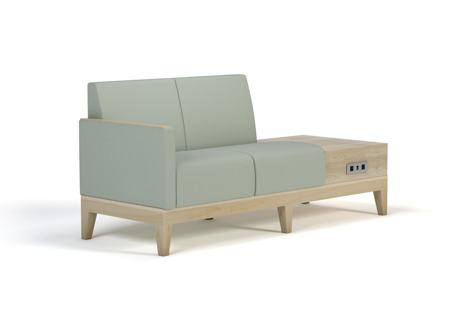 Ojai Two Seat Lounge with Right hand Arm and Online Table