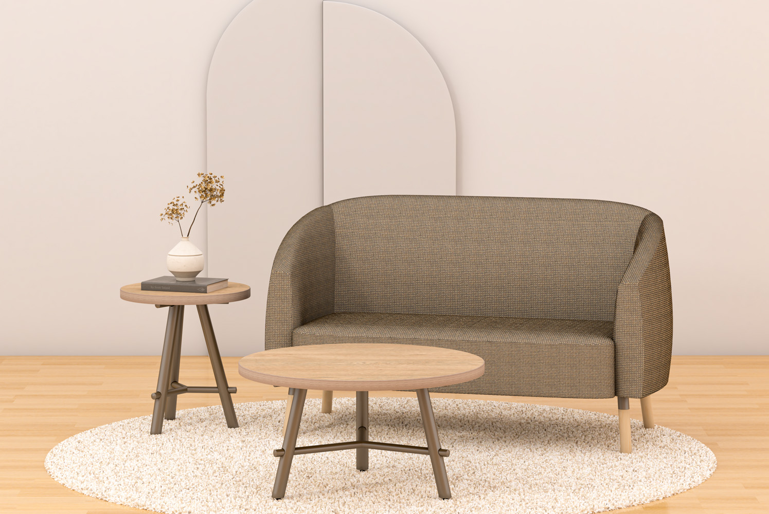 Rondo Occasional Table with Ozark Lounge Environment