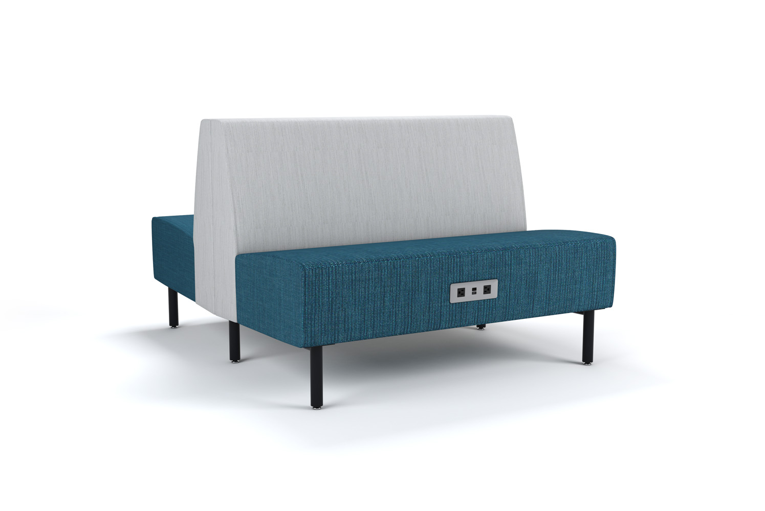 Tivoli 48 inch Back-to-Back Banquette with Power