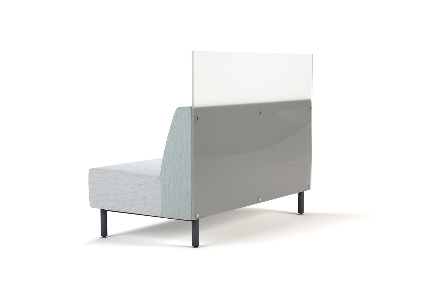 Tivoli 48 inch Straight Banquette with Acrylic Panel