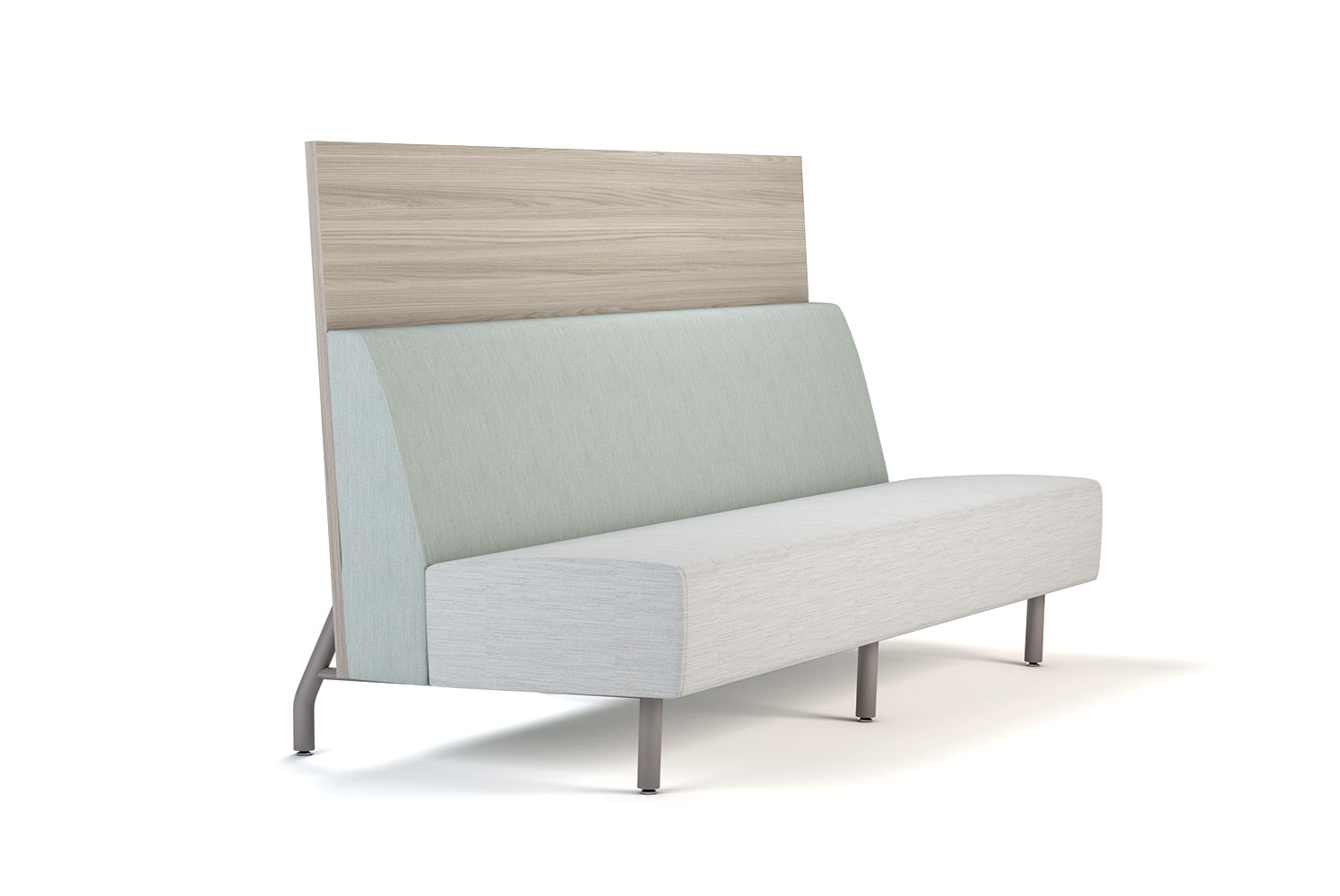 Tivoli 72 inch Banquette with Angled Legs and Laminate Panel