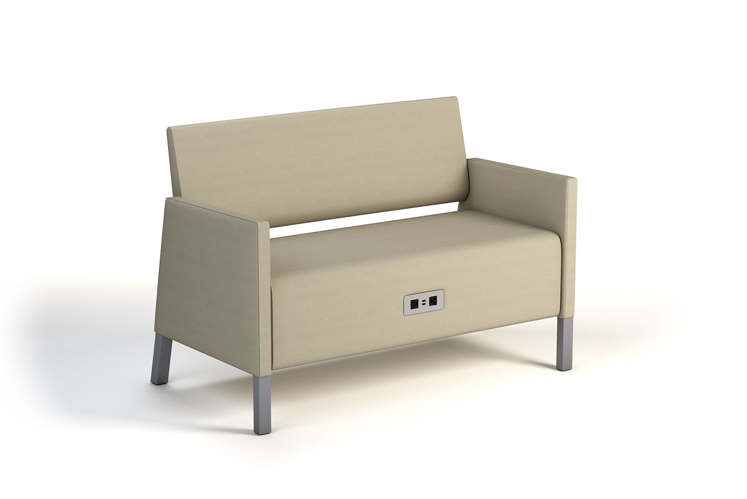 Valencia Metal Two Seat Thick Upholstered Arm with Power