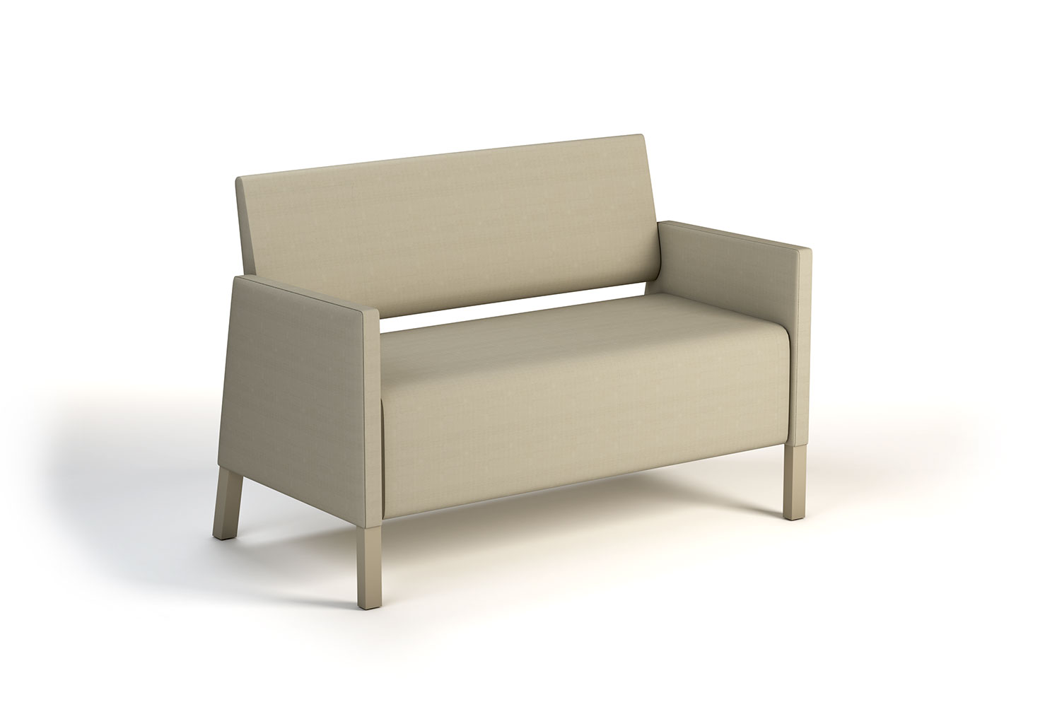 Valencia Metal Two Seat Thick Upholstered Arm