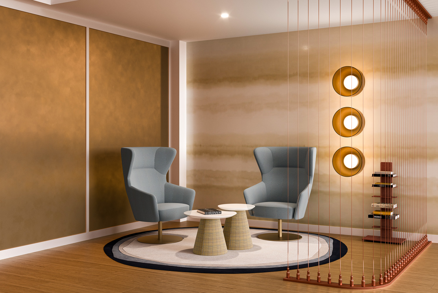 Wesley Lounge with Indio Occasional Table Environment